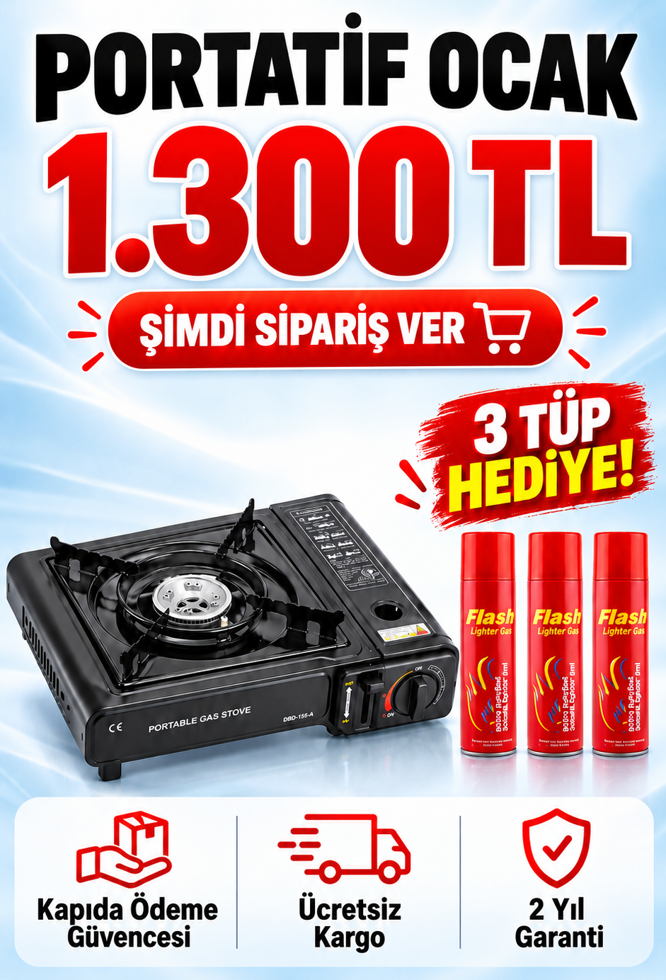 KAMP OCAĞI 3 TÜP HEDİYELİ